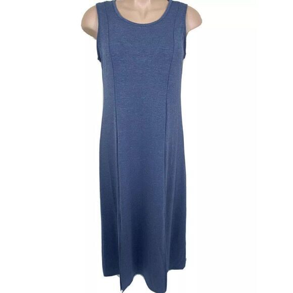 Dresses & Skirts - Mind Over Matter Maxi Dress Womens XL Sleeveless Tank Blue Stretch French Terry